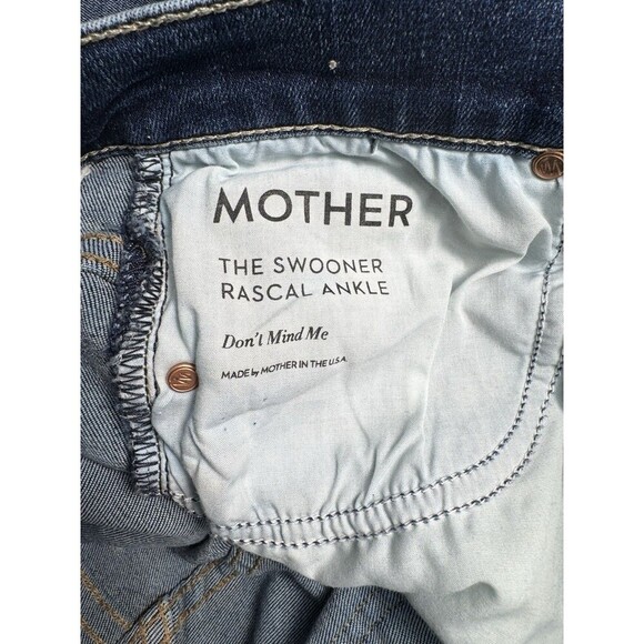 Mother The Swooner Rascal Ankle Jeans Size 28x26 Dont Mind Me Wash High Rise - Picture 6 of 12